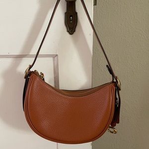 COACH Soft Pebble Leather Luna Shoulder Bag